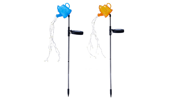 Solar-Powered Watering Can Garden Light - 2 Colours at Discount Experts