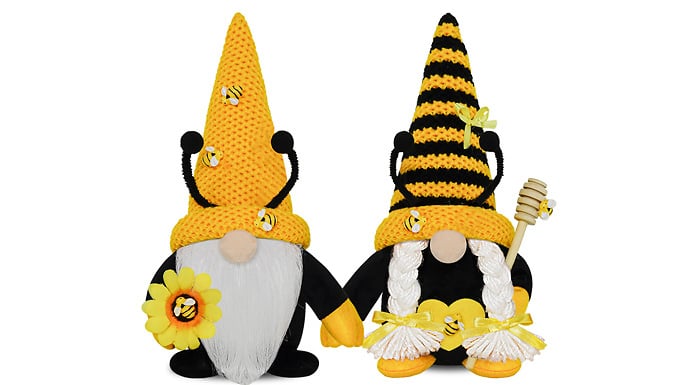 Bumble Bee Gnome Plush Doll - 2 Designs from Discount Experts