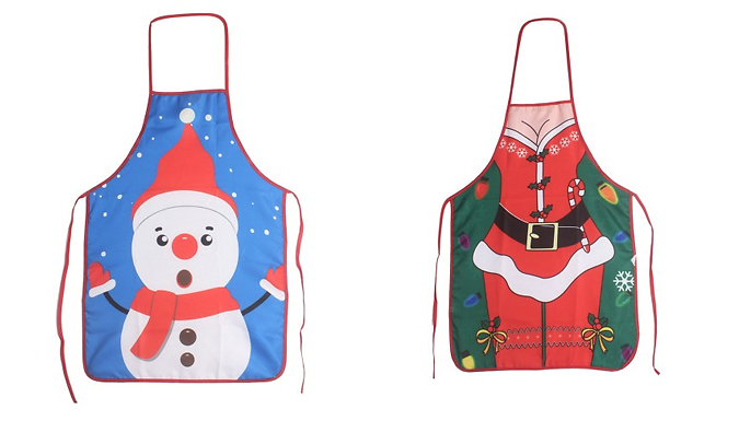 Christmas Funny Cartoon Kitchen Apron - 5 Designs from Discount Experts