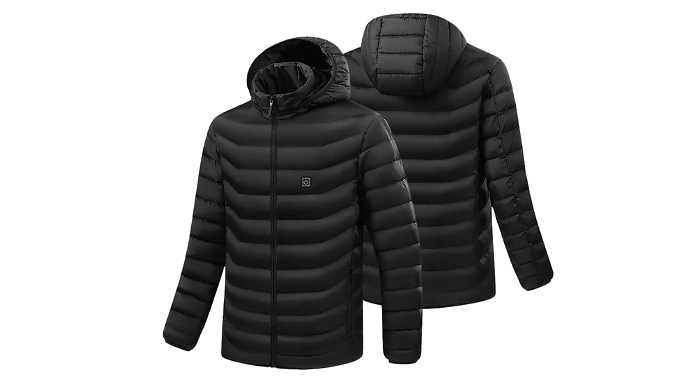 Men's USB Heating Hooded Jacket - 3 Colours, 5 Sizes from Discount Experts