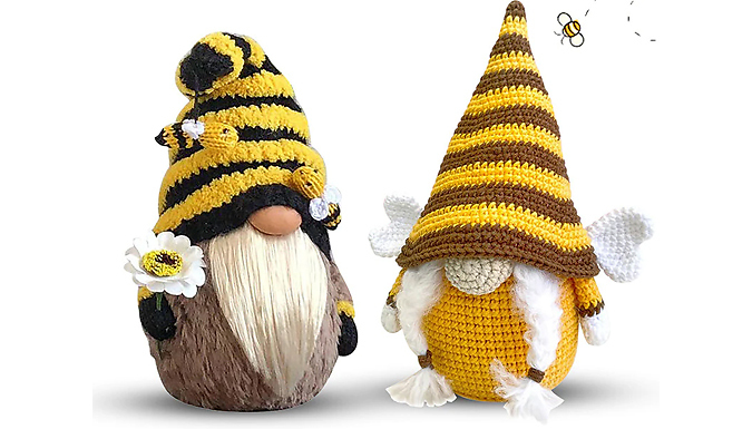 Bumble Bee Gnome Plush Doll - 2 Designs from Discount Experts