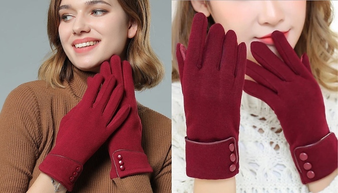 Warm Thermal Touch-Screen Gloves - 5 Colours at Discount Experts