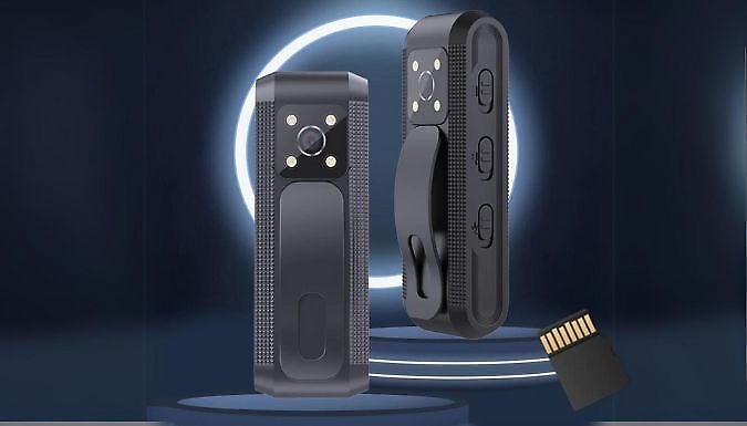 Audio and Video HD Body Camera - 3 Memory Card Options at Discount Experts