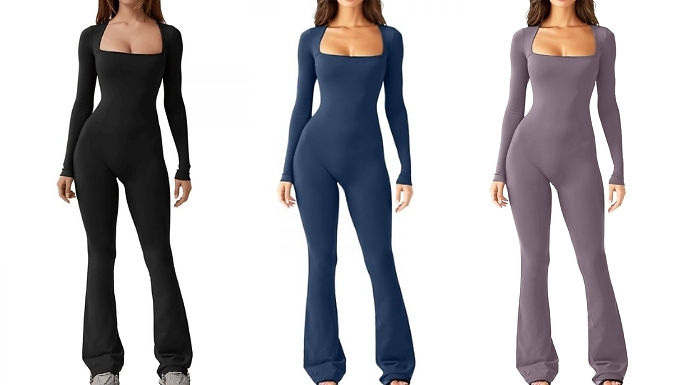 Slim Fit Jumpsuit - 6 Colours, 5 Sizes at Discount Experts