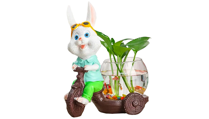 Cute Bunny Wagon Hydroponic Vase - 12 Options from Discount Experts