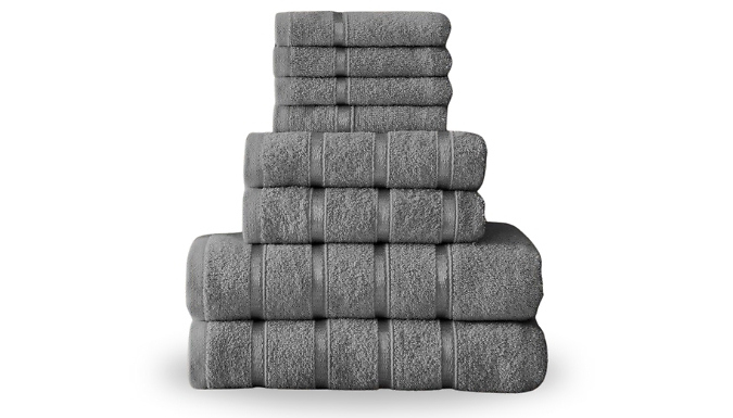 8-Piece Boston Bale Towel Set from Discount Experts