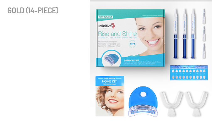 14-Piece Advanced Teeth Whitening Kit - 3 Options at Discount Experts