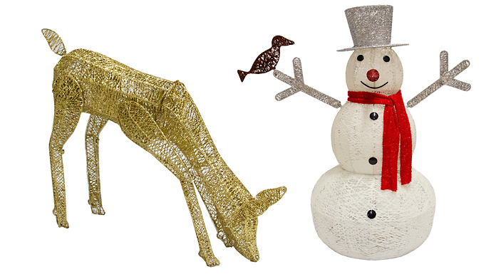 Light Up LED Christmas Garden Decorations - 4 Designs at Discount Experts