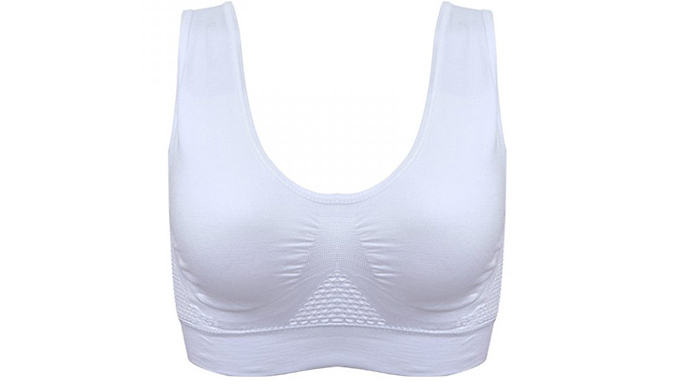 Breathable Padded Non-Wire Seamless Bra - 5 Sizes & 3 Colours from Discount Experts