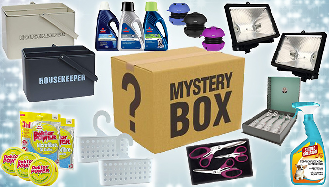 Household Mystery Box - 3 Sizes - Bosch, Phillips, Mr Muscle, Persil & More. from Discount Experts