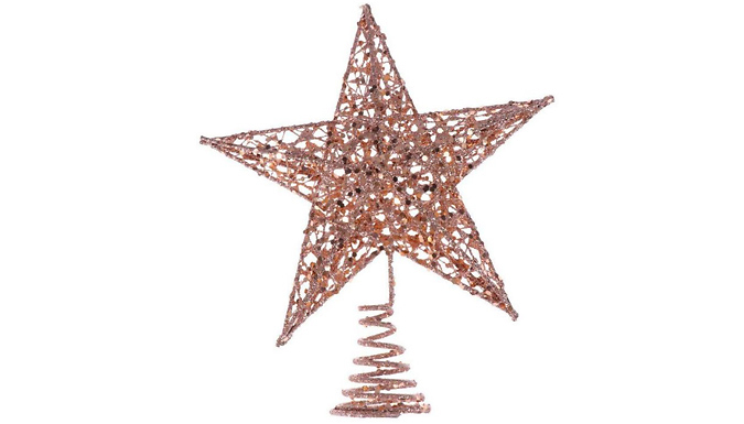 Iron Christmas Treetop Iron Stars Decoration - 6 Colours from Discount Experts