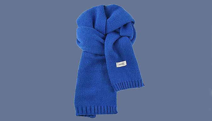 Klein Blue Checkerboard Warm Scarves - 8 Designs at Discount Experts