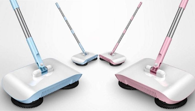 All-in-One Hand Push Sweeper - 2 Colours at Discount Experts