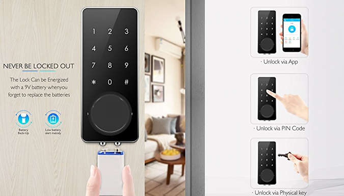 Touch Screen Wi-Fi Door Lock from Discount Experts