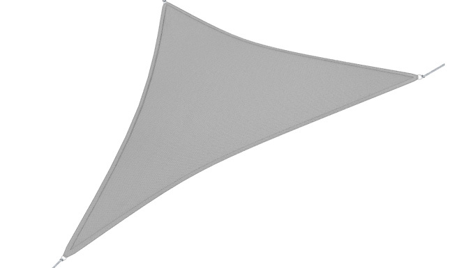 Outsunny 4x4m Triangle Sun Shade Sail from Discount Experts