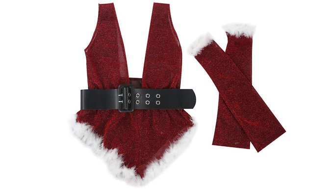 Women's Seasonal Sexy Santa Outfit - 3 Sizes at Discount Experts