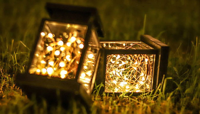 LED Decorative Lantern Solar-Powered Light - 3 Styles from Discount Experts
