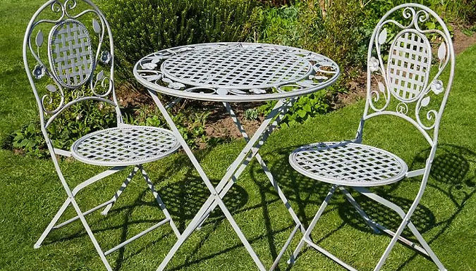 Meadow Bistro Garden Furniture Set - 2 Colours at Discount Experts