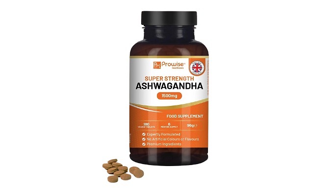 6 or 12 Months Supply of Super Strength Ashwagandha 1500mg Tablets at Discount Experts