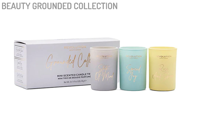 Revolution Beauty Scented Candle Trio Set - 3 Scents from Discount Experts
