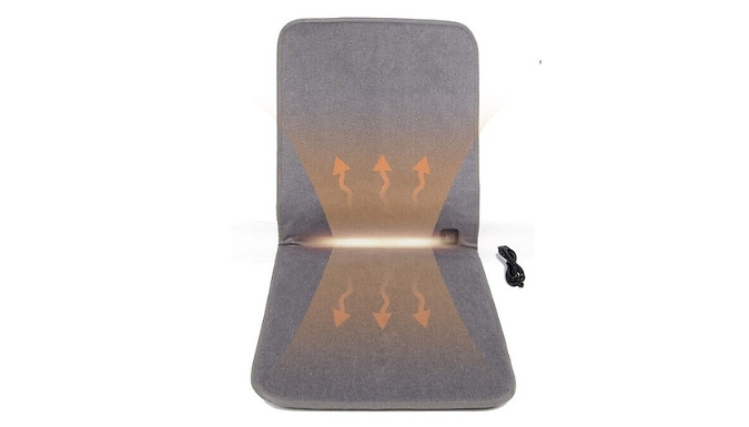USB Heated Seat Cushion - Optional Back Cushion. from Discount Experts