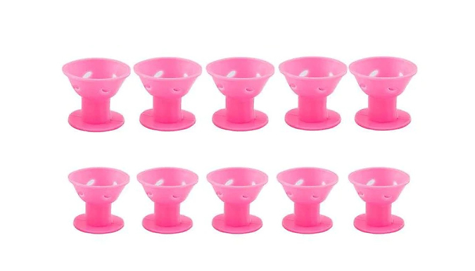10 Heat-Free Silicone Sleeping Curlers - 2 Colours from Discount Experts
