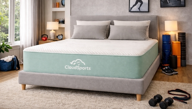 Sports Performance Memory Foam Mattress (6 Sizes) from Discount Experts