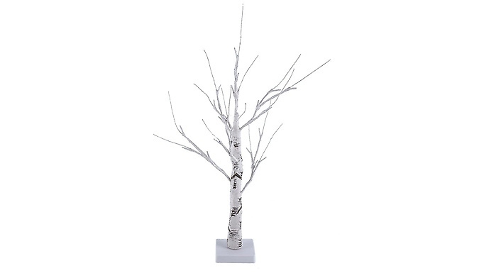 24 LED Snow-Covered Blossom Tree - 4 Options & 2 Sizes. from Discount Experts