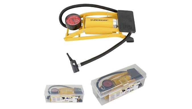 Foot Pump with Analogue Pressure Gauge at Discount Experts