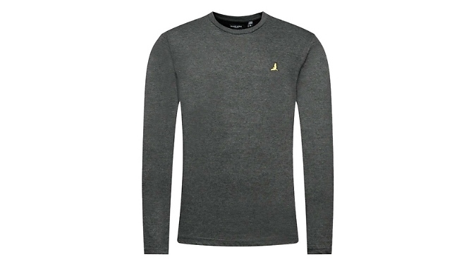 Men's Brave Soul Long Sleeve Tshirt - 4 Colours & 5 Sizes at Discount Experts