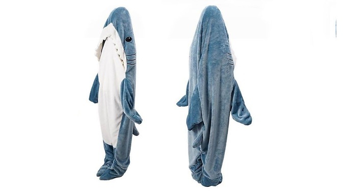 Hooded Shark Blanket - 4 Sizes, 5 Colours at Discount Experts