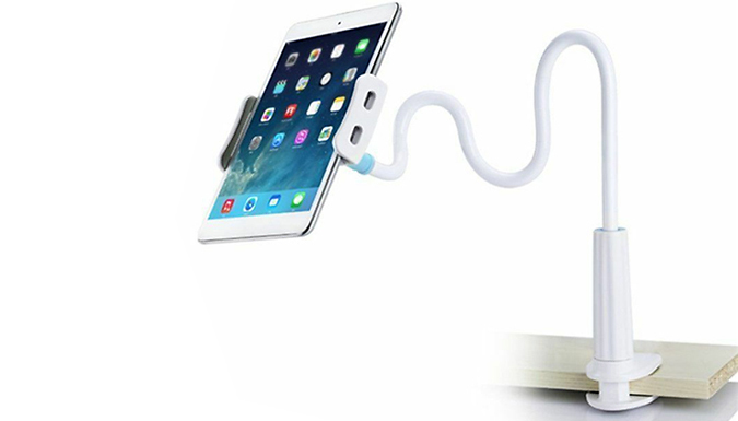 Lazy Phone & Tablet Holder - Black or White from Discount Experts