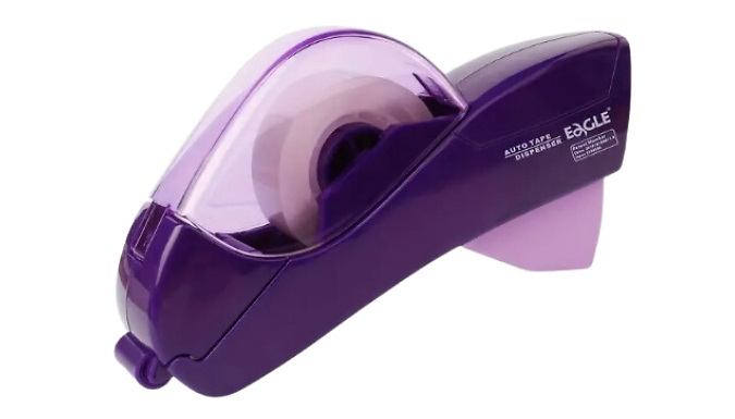 Single-Handed Automatic Tape Dispenser - 4 Colours from Discount Experts
