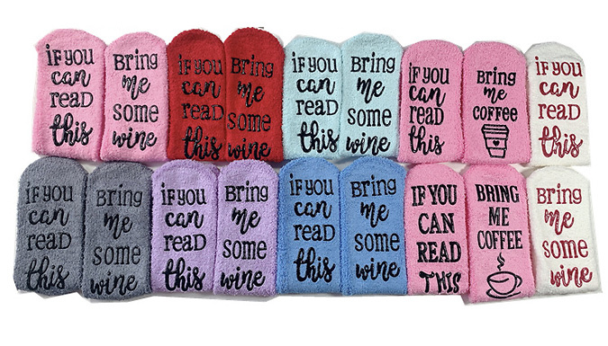 1, 3, or 9 Pairs of Thick Warm Fuzzy Cupcake Socks at Discount Experts