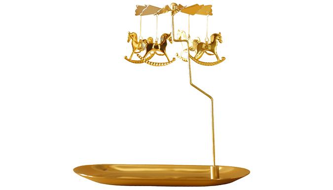 Spinning Carousel Candle Holder - 8 Designs at Discount Experts