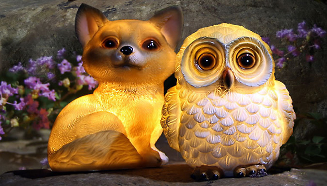 Solar Light Up Animal Garden Ornaments - 4 Designs from Discount Experts