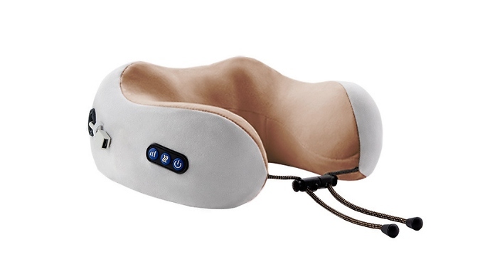 U-Shaped Electric Massager Neck Pillow - 3 Colours at Discount Experts