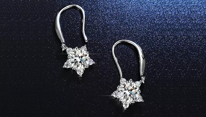 Snowflake Dangle Earrings from Discount Experts
