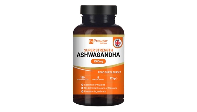 Anxiety & Stress Relief Ashwagandha Tablets - Super Strength 1500mg. at Discount Experts
