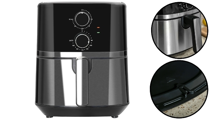 4.5L Air Fryer Oven - With Rapid Air Circulation, Adjustable Temperature and More. from Discount Experts