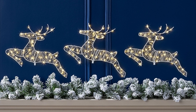 LED Reindeer Light Decorations at Discount Experts