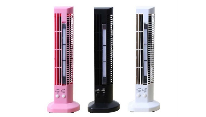 Tower Fan with LED Lights - 3 Colours at Discount Experts