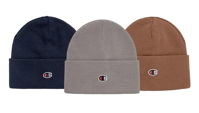 Champion Knitted Winter Beanie - 7 Colours from Discount Experts