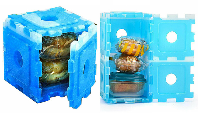 6-Pack Freezer Block Ice Packs from Discount Experts