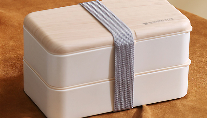 Bento 2-Layer Microwavable Lunch Box Container - 3 Colours at Discount Experts