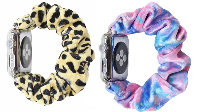 Soft Velvet Scrunchie Band for Apple Watch - 8 Colours from Discount Experts