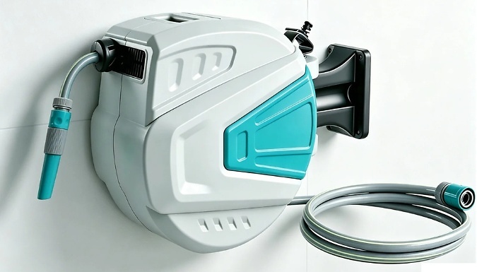 20M Wall-Mounted Retractable Garden Hose