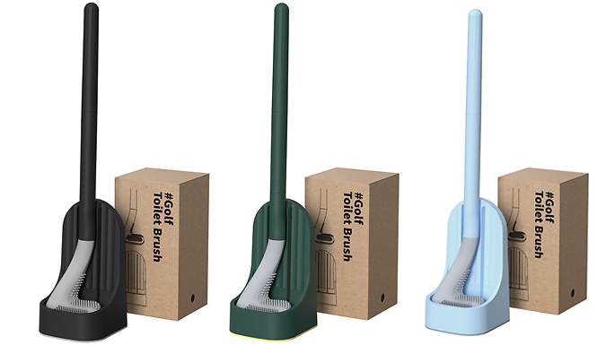 Putter-Shaped Toilet Brush With Long Handle - 5 Colours from Discount Experts