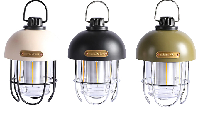 Retro Style LED Hanging Lantern - 3 Colours. from Discount Experts