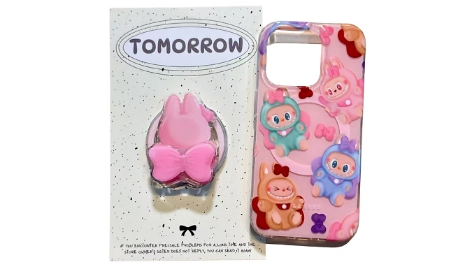 Cartoon Phone Case With Magnetic Bracket - Compatible with iPhone 13 to iPhone 16 ProMax at Discount Experts